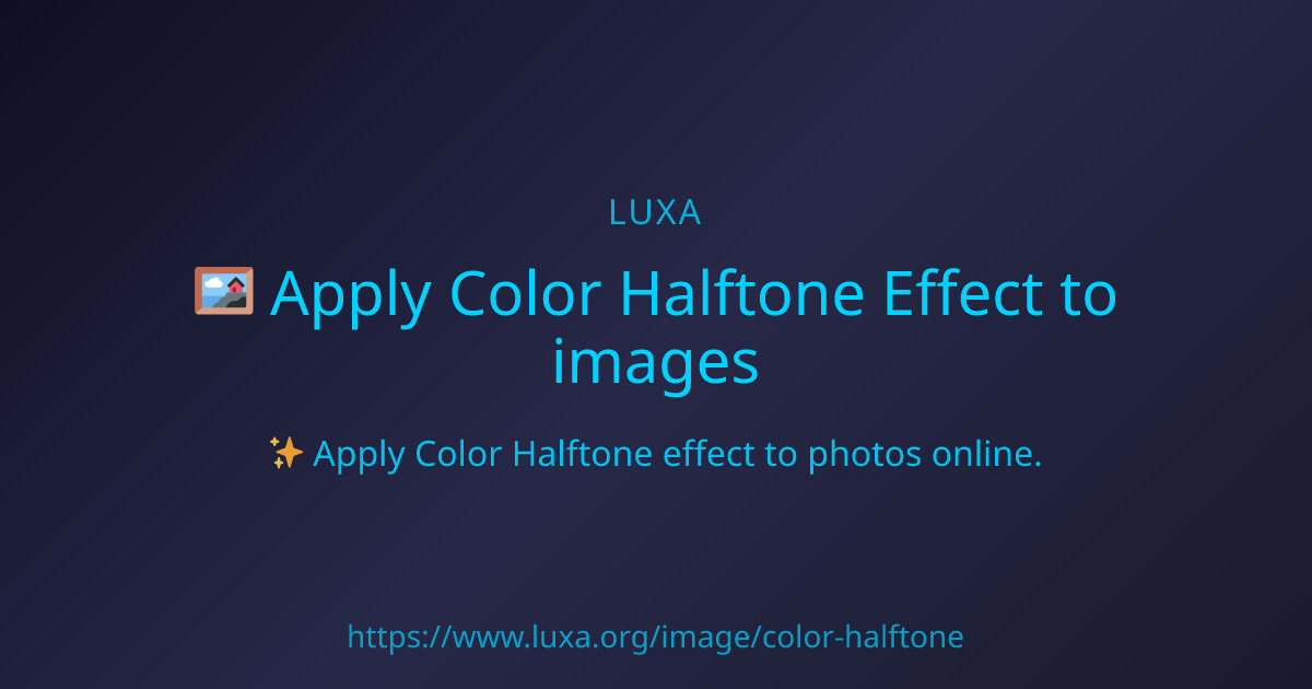Image Half Color Apply Color Halftone Effect to images