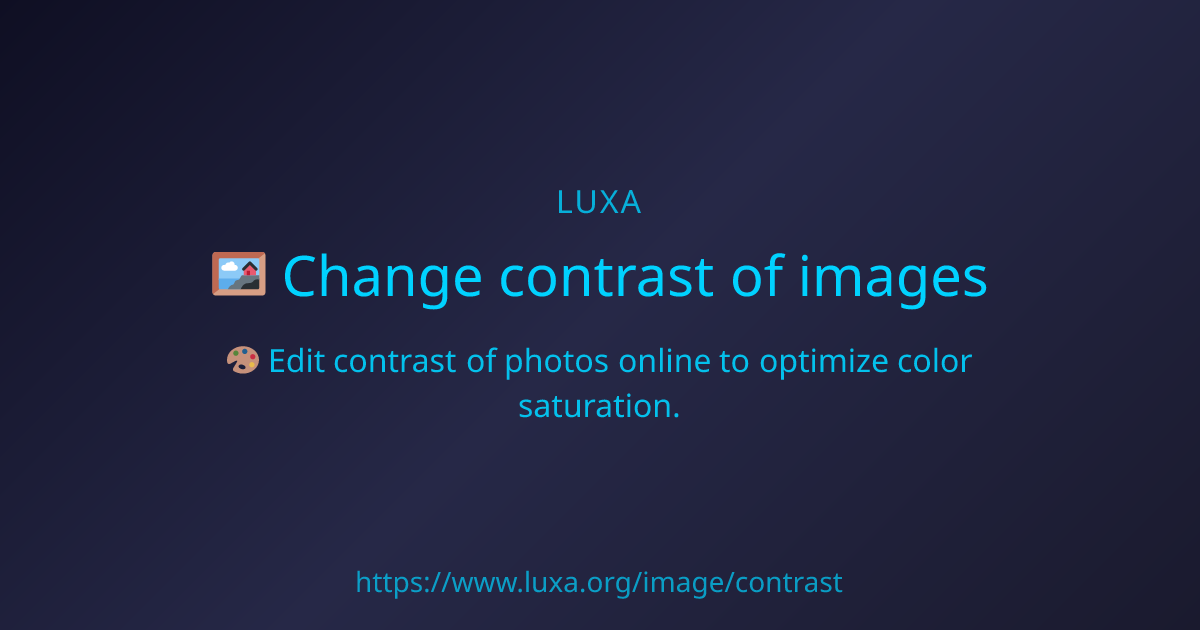 Change contrast of images