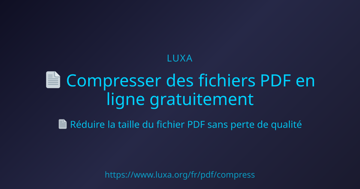 Compresser des fichiers PDF en ligne gratuitement